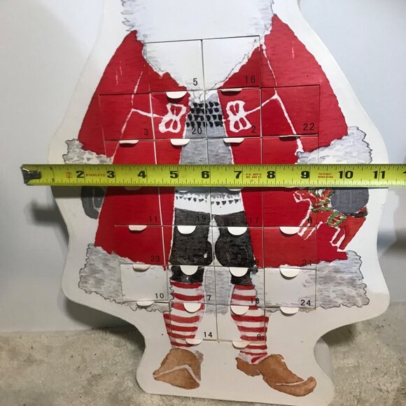 Ikea Santa Claus Advent Calendar Reusable 24 Drawers Heavy Cardboard Julmys 18" - Picture 13 of 16